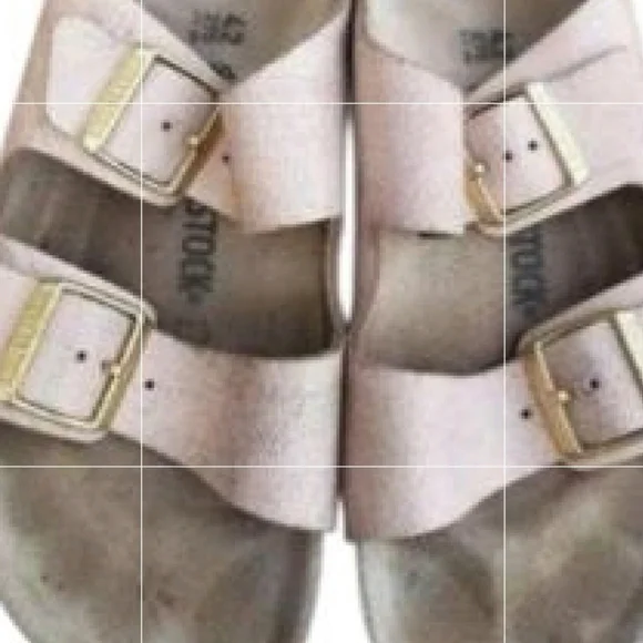 42 Birkenstock Shimmer Distress Rose Pink Slip On Sandal Birks Shoe Women 11 - Picture 12 of 14